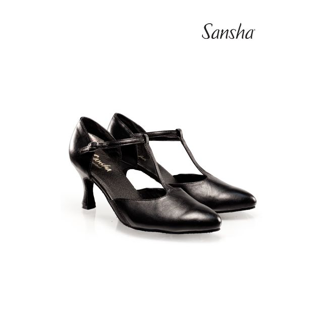 Pantofi Sansha cu talpa de piele întoarsă MARIBEL BR30004Lco