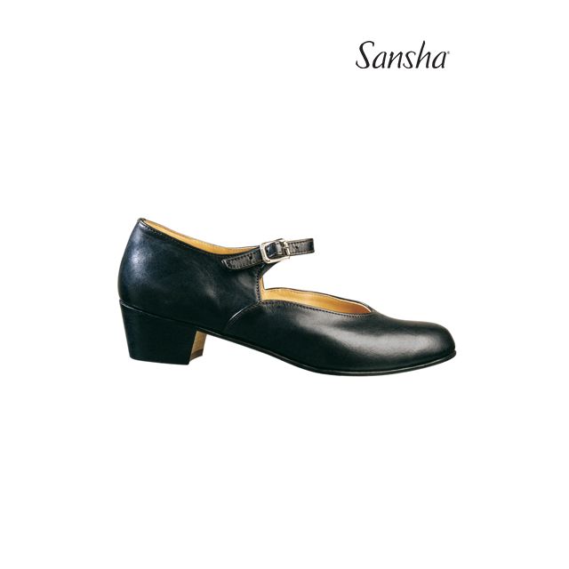 Pantofi de caracter Sansha cu elastic VOLGA CL02L