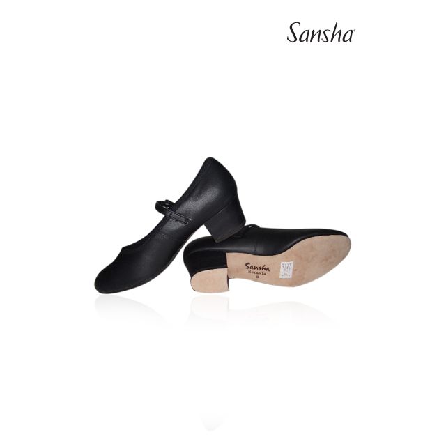 Pantofi de caracter Sansha cu elastic MORAVIA CL05L