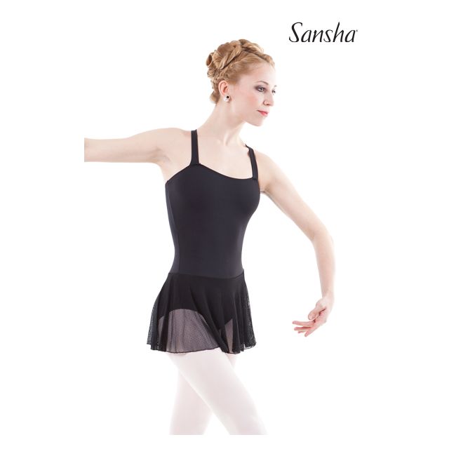 Costum de balet Sansha cu fustiță ENIGME LE1716M