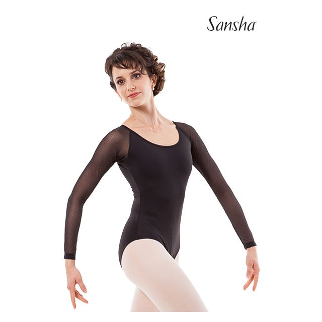 Costum de balet Sansha cu mâneci lungi SABRYIA LE4514M
