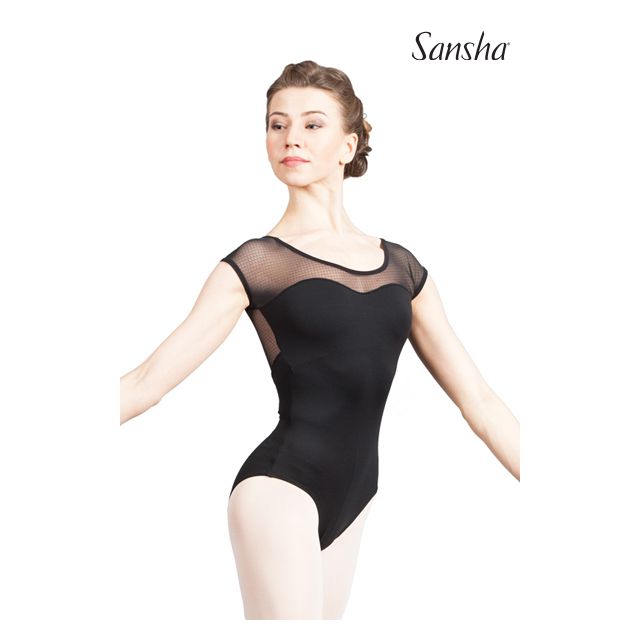 Costum de balet Sansha cu mânecuțe REVELATION LE2570M